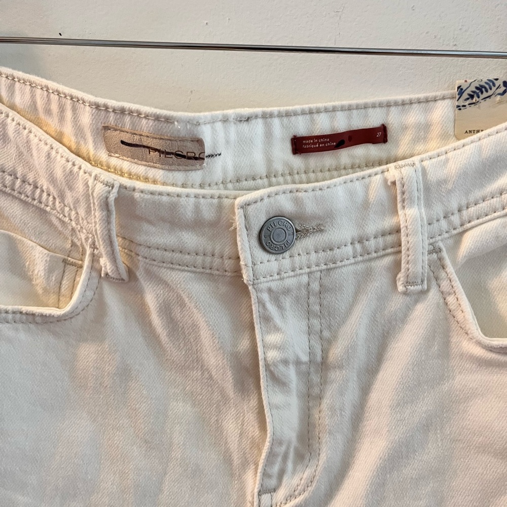 NWT White Pilcro Jean - Picture 4 of 5